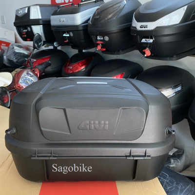 Thùng xe Airblade 125, thùng Givi E43NTL, gối tựa lưng BE3N (V2) và baga givi lắp cho Air Blade 2022