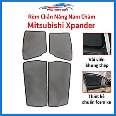 Bộ 4 rèm chắn nắng nam châm Xpander khung cố định chống tia UV