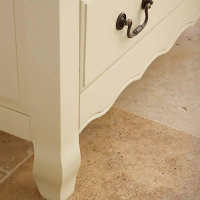 Tủ 6 Ngăn Kéo Bella Gỗ Sồi Ibie BSK6BELO - Trắng (110 x 42 cm)