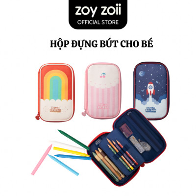 Hộp đựng bút cho bé Zoyzoii chính hãng bằng vải nhiều ngăn mã B20 - Hàng chính hãng