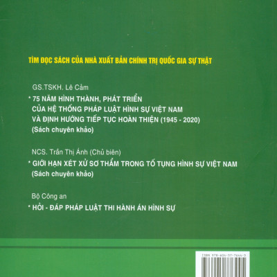 Tổng Quan Luật Hình Sự Việt Nam (Tái bản có sửa chữa, bổ sung) - Bản in năm 2022