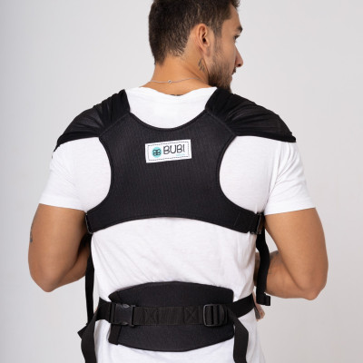 Địu vải BUBI Gen 3 - LƯỚI THOÁNG KHÍ - ĐEN