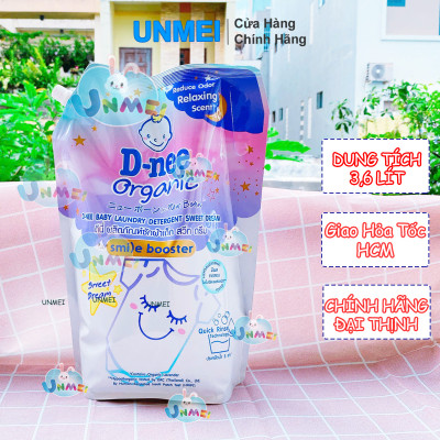(Chính Hãng Đại Thịnh) Nước giặt D-nee, Nước Giặt Cho Bé Dnee Dạng Túi 3600ml - Loại Mới An Toàn, Tiết Kiệm