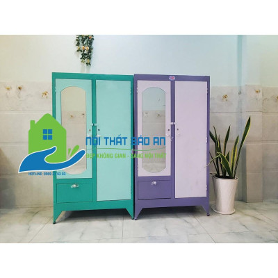 Tủ sắt quần áo cao 1m6 ngang 90cm - TSDT13