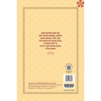 Sách Kiên quyết, kiên trì đấu tranh phòng, chống tham nhũng, tiêu cực, góp phần xây dựng Đảng và Nhà nước ta ngày càng trong sạch, vững mạnh