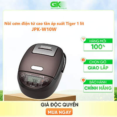 Nồi cơm điện tử cao tần áp suất Tiger 1 lít JPK-W10W - Hàng Chính Hãng