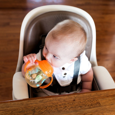 [ 10320-Nuby ] Bình uống nước 270ml, ống hút mỏ vịt làm bằng Silicone