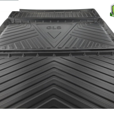 Thảm lót cốp xe ô tô qd Mercedes GLS 2015 - 2019 nhãn hiệu Macsim chất liệu TPV cao cấp màu đen