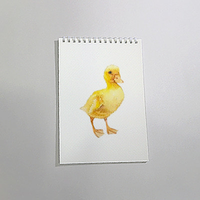 Sổ vẽ chuyên dụng A5 dòng cao cấp có vân, giấy rất dày vẽ chì và màu nước, giấy màu vàng kem lên màu rất tự nhiên, 15 tờ/cuốn 260gsm MOC08 Green Art - Hàng chính hãng