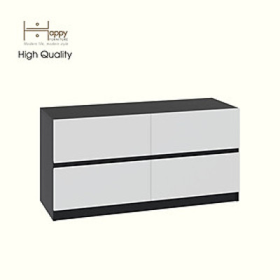 HAPPY FURNITURE , Tủ lưu trữ 4 ngăn kéo - KALA, THK_290, 110cm x 40cm x 55cm DxRxC