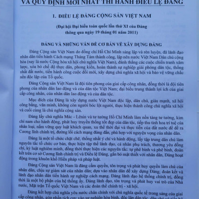 Sách Quy Định Thi Hành Điều Lệ Đảng năm 2025 - V2536D
