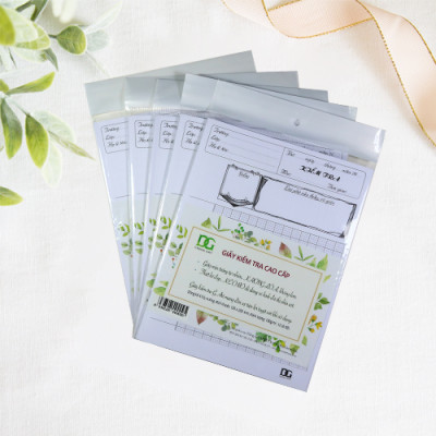 Giấy kiểm tra 4 ô ly viết êm không lem, giấy trắng dày kẻ ô rõ ràng hình vẽ tay mới lạ, kích thước 15.5 x 20.5 cm bộ 36 tờ GKTL102-03 Green Art - Hàng chính hãng