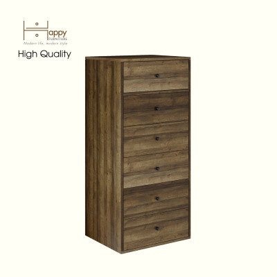 HAPPY FURNITURE , ZACY - Tủ lưu trữ 6 ngăn kéo , THK_217 , 55cm x 45cm x 121cm DxRxC, Sản phẩm phổ thông