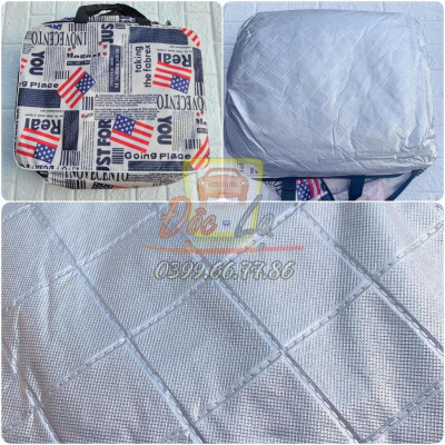 Bạt Phủ Xe Ô Tô Chevrolet Spark, Colorado, Trailblazer, Aveo, Cruze, Orlando, Captiva - Chất Liệu Bạt Tráng Nhôm 3 Lớp