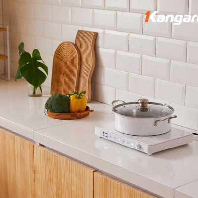 Bếp điện từ đơn Kangaroo KG20IC3 - tặng kèm nồi lẩu, Công suất 2000W - Hàng chính hãng