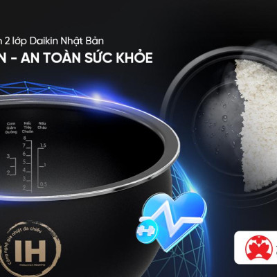 NỒI CƠM ĐIỆN CAO TẦN 1.5L SUNHOUSE SHD8826 - Hàng chính hãng