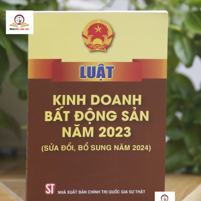 Combo 3 Cuốn Luật Đất đai, Luật Nhà ở, Luật Kinh doanh bất động sản (sửa đổi, bổ sung năm 2024, hiệu lực 1.8.2024)