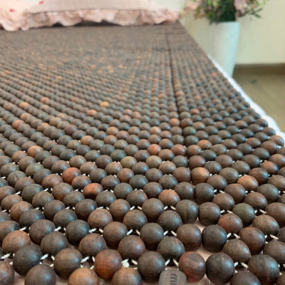 Chiếu Hạt Gỗ Trắc Mộc Hạt 1,2cm ( video - hình thật )