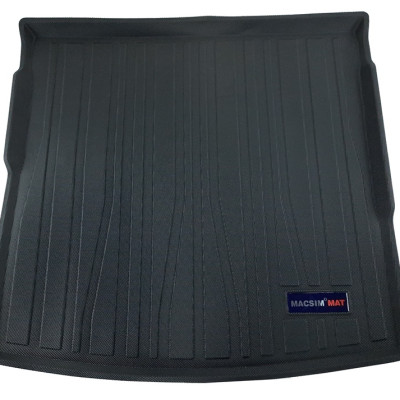 Thảm lót cốp xe ô tô VOLKSWAGEN Tiguan (7 chỗ) 2018-đến nay nhãn hiệu Macsim chất liệu TPV cao cấp màu đen(PT03)