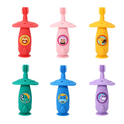 Bàn chải tập đánh răng và mát xa nướu silicon 360 cho bé Marcus & Marcus, từ 12 tháng - Lola