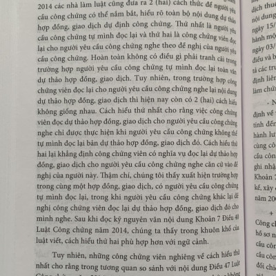 Bình Luận Luật Công Chứng Năm 2014 