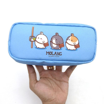 Hộp Bút Magic Channel 2 Ngăn Kéo Molang Ver.3 - Màu Xanh