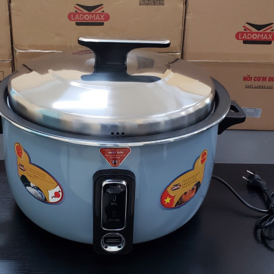 Nồi cơm công nghiệp chuyên quán 5.6L Ladomax có vỉ inox chống cơm cháy, mâm nhiệt oxi hóa cứng chống teo-Hàng chính hãng