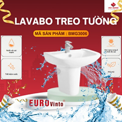 Lavabo treo tường (chậu rửa treo tường) EUROVINTO BMG3006