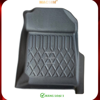 Thảm lót sàn xe ô tô Isuzu MUX 2022+(sd) Nhãn hiệu Macsim chất liệu nhựa TPE cao cấp màu đen