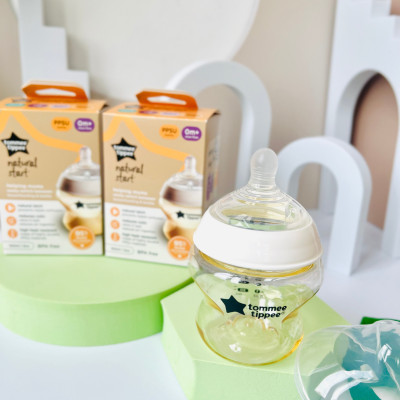 COMBO Bình Sữa PPSU Ty Siêu Mềm Tự Nhiên Tommee Tippee Nature Start 150ml & Bình Sữa Ty Siêu Mềm Tự Nhiên 150ml