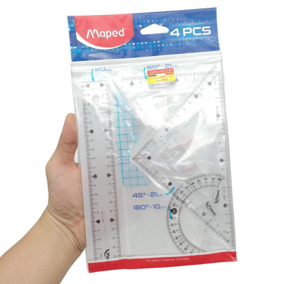 Bộ Thước Eke 4 Món Start 20 cm - Maped X17162