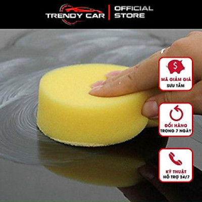 Mút bọt biển tròn thoa sáp, thoa wax, phủ nano, đánh bóng, vệ sinh ô tô