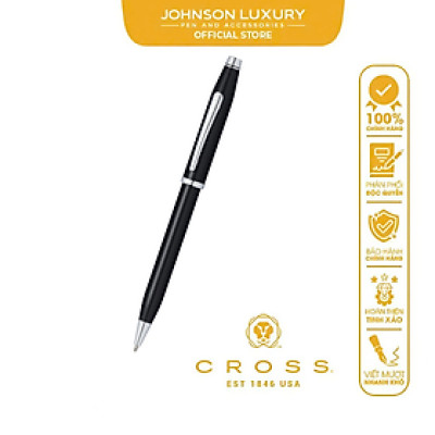 Bút ký cao cấp Cross Century II màu đen mạ Chrome dành cho doanh nhân