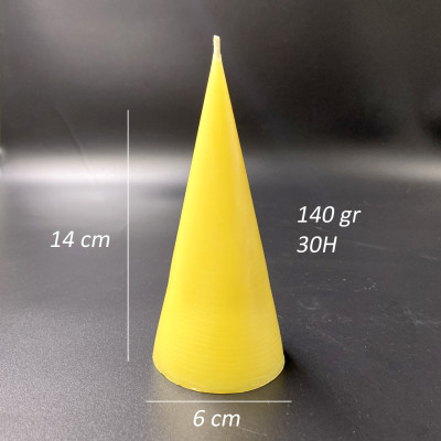 Nến Sáp Ong 29 Giờ Kèm Dĩa Gỗ Dừa 10cm : Khử Mùi Hôi Phòng Kín, Thơm Nhẹ Mùi Mật Ong, Giúp Ngủ Sâu, Không Độc Tố - HÀNG CHÍNH HÃNG