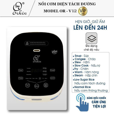 Nồi cơm điện tử tách đường Thái Lan OR-V12 dung tích 1.2L công suất 500W - Hàng chính hãng