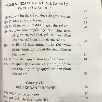 Luật Trẻ Em  ( Hiện hành ) ( Sửa đổi, bổ sung năm 2018)