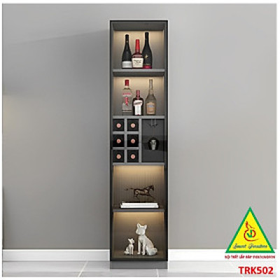Tủ Rượu Trang Trí Phòng Khách Bằng Gỗ MDF Cánh Kính – Sang Trọng - Hiện Đại TRK502 - NỘI THẤT LẮP RÁP VIENDONGADV