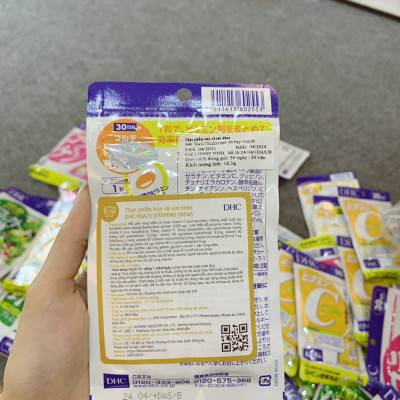 Viên Uống Vitamin Tổng Hợp DHC Multi Vitamin Nhật Bản 30 Ngày ( hàng chính hãng, có tem phụ )