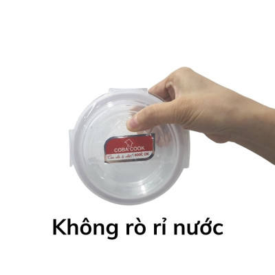 Bộ 5 hộp thủy tinh chịu nhiệt đựng cơm trữ thức ăn  COBA