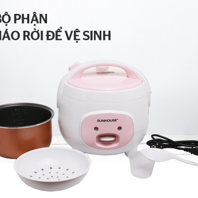 Nồi cơm điện 1.2L SUNHOUSE SHD8217W - Hàng chính hãng