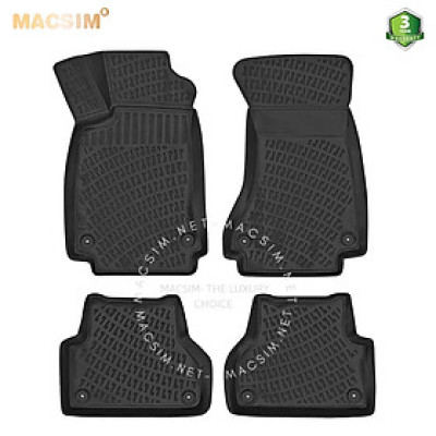 Thảm lót sàn ô tô nhựa TPU Silicon Audi A5 second generation 2016 + Nhãn hiệu Macsim