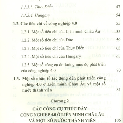 Công Nghiệp 4.0 Ở Liên Minh Châu Âu Và Một Số Nước Thành Viên (Sách chuyên khảo)