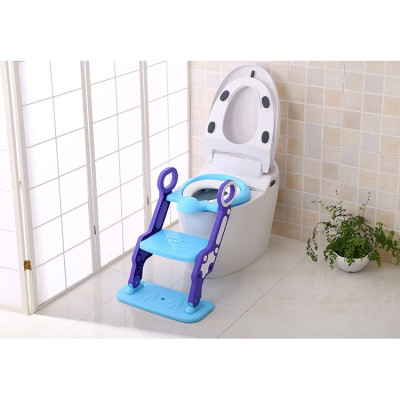 Ghế tập ngồi bồn cầu có thang vịn cho bé, Bệ thu nhỏ bồn cầu cao cấp gấp gọn tiện lợi - Chính hãng MINIIN (Giao mẫu ngẫu nhiên)