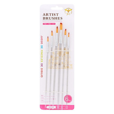 Bộ Cọ 6 Cây Trắng Trong Số 02 - Uyên Loan