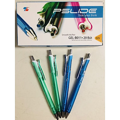 Bút Bi Thiên Long Pslide Gel-B011 0.5mm (20 cây/hộp)