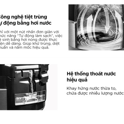 Nồi cơm điện tử áp suất Cuckoo 1.8 lít CRP-R1000F màu đen - lòng nồi chống dính cao cấp phủ Xwall Diamond -Sản xuất tại Hàn Quốc - bản Quốc Tế tiếng Anh - Hàng chính hãng Cuckoo Việt Nam