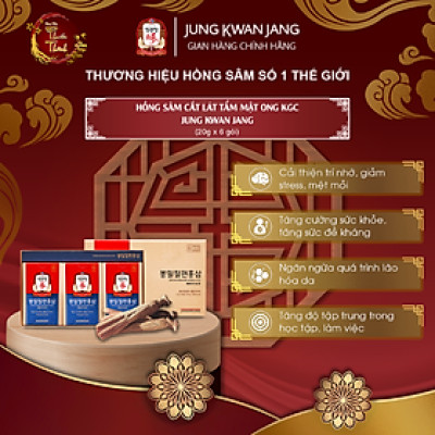 Hồng Sâm tẩm mật ong KGC Jung Kwan Jang (hộp 06 gói)