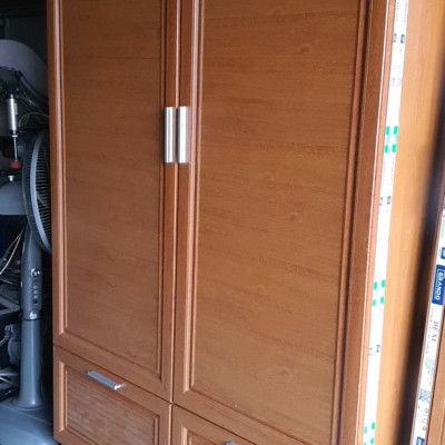 Tủ áo nhôm siêu bền Grando ECo Tundo 1m2 x 1m9, hoàn toàn bằng nhôm lá cứng