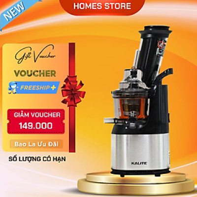 Máy Ép Chậm Cao Cấp Kalite KL-565 Tiêu Chuẩn Châu Âu Dung Tích Công Suất 240 W - Hàng Chính Hãng