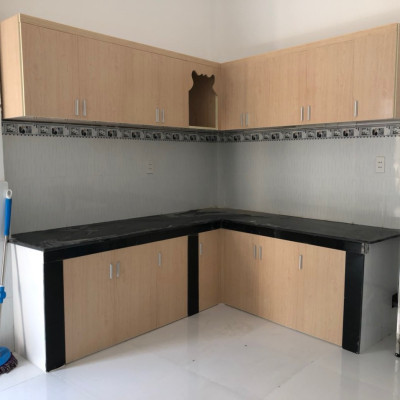 Tủ bếp trên/ dưới nhựa Tundo thi công lắp ráp tận nhà